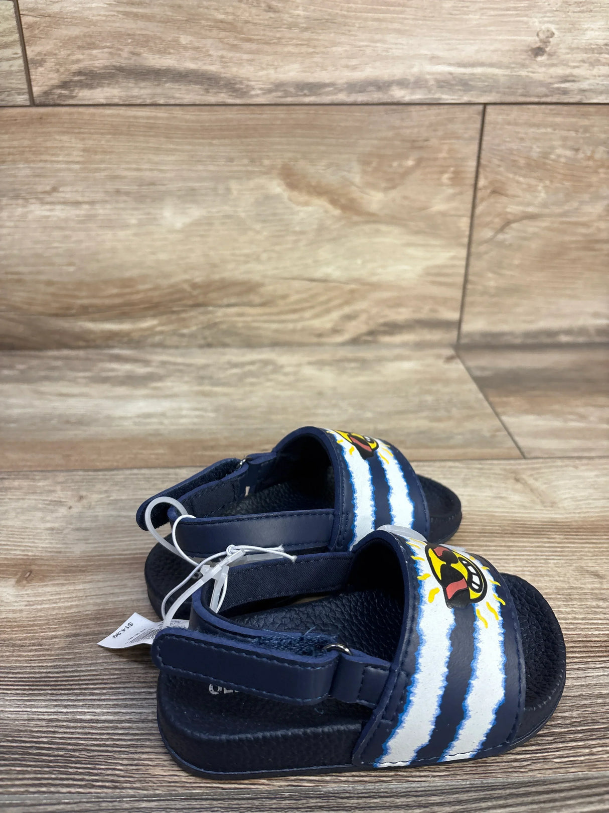 NEW Old Navy Pool Slide Sandals Navy sz 5-6c