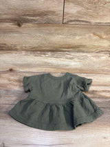 NWOT Cat & Jack Peplum Top Green sz 12m