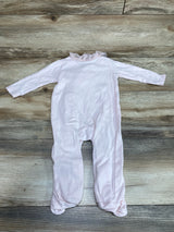 First Impressions Ruffle Footed Coverall Pink sz 6-9m