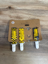 NEW PustskA Pacifier Clips 3pk