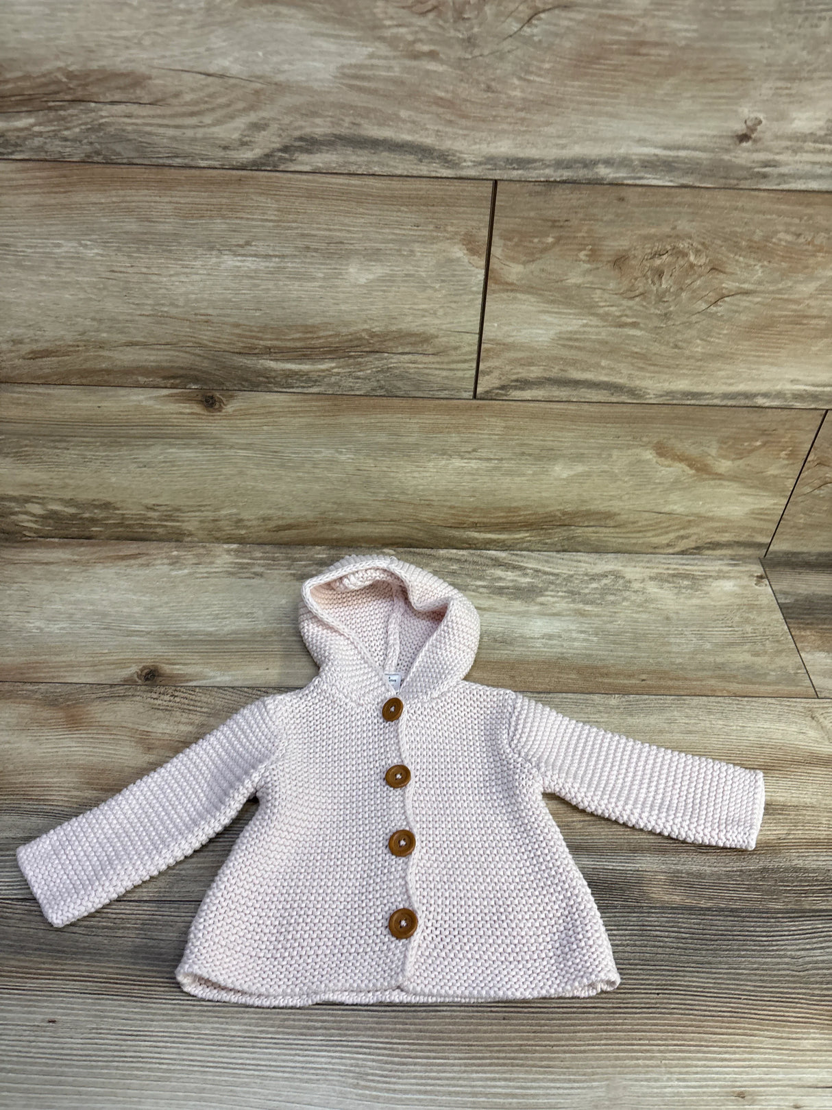 Nordstrom Knit Hooded Cardigan Pink sz 6m