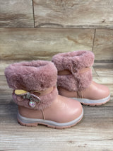 Belladia Faux-Fur Boots Pink sz 6c
