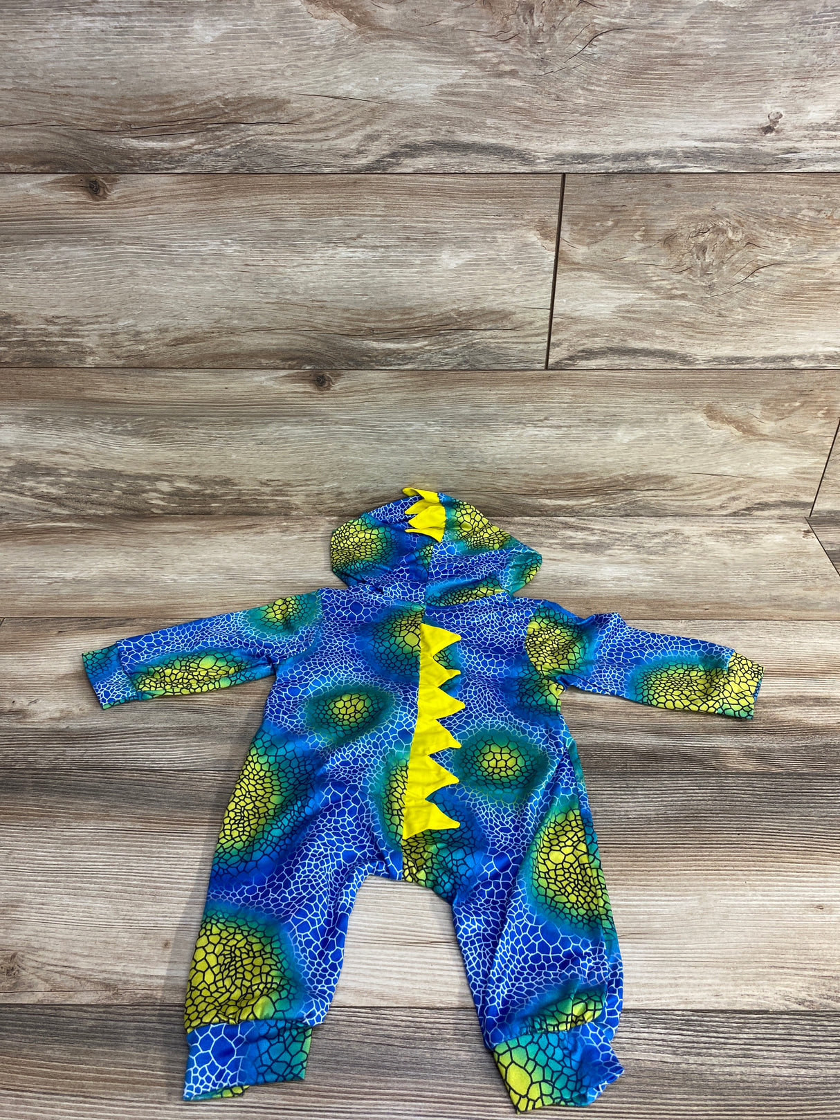 Multicolored Hooded Coverall Blue sz 6-9m