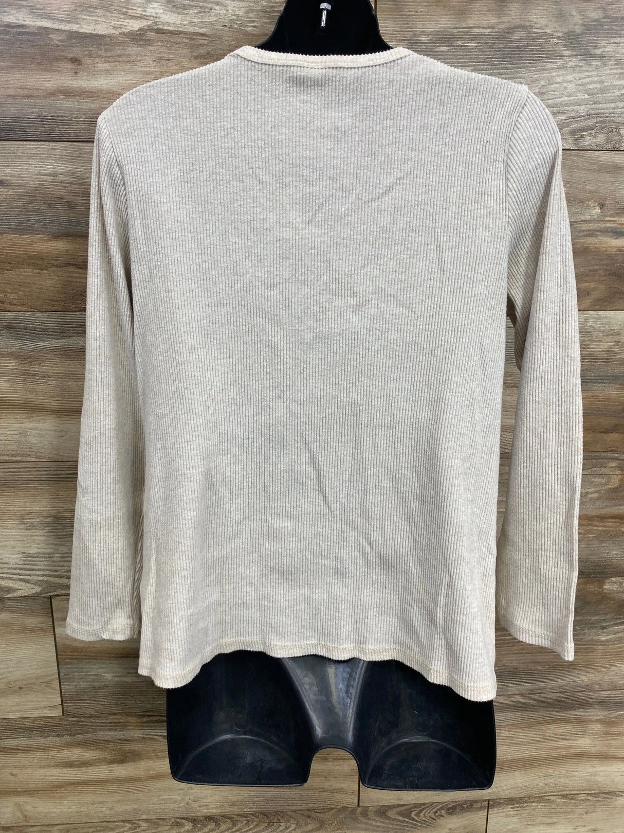 Old Navy Cross-Front Nursing Rib Knit Top Oatmeal sz Large