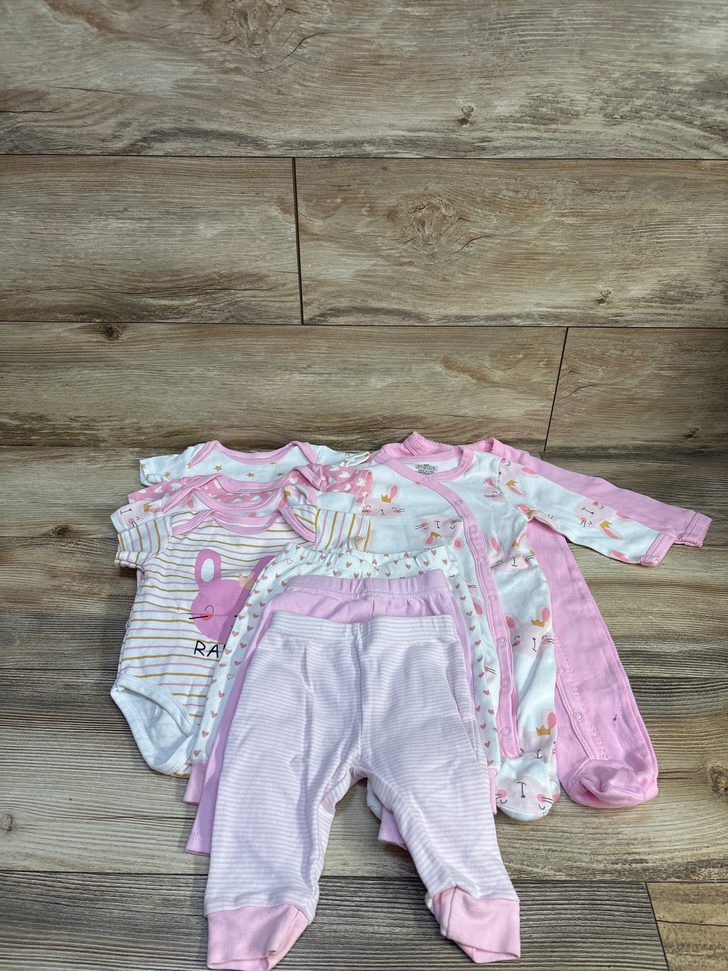 MAKIMAMA 9pc Layette Gift Set Pink sz 6m