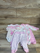 MAKIMAMA 9pc Layette Gift Set Pink sz 6m
