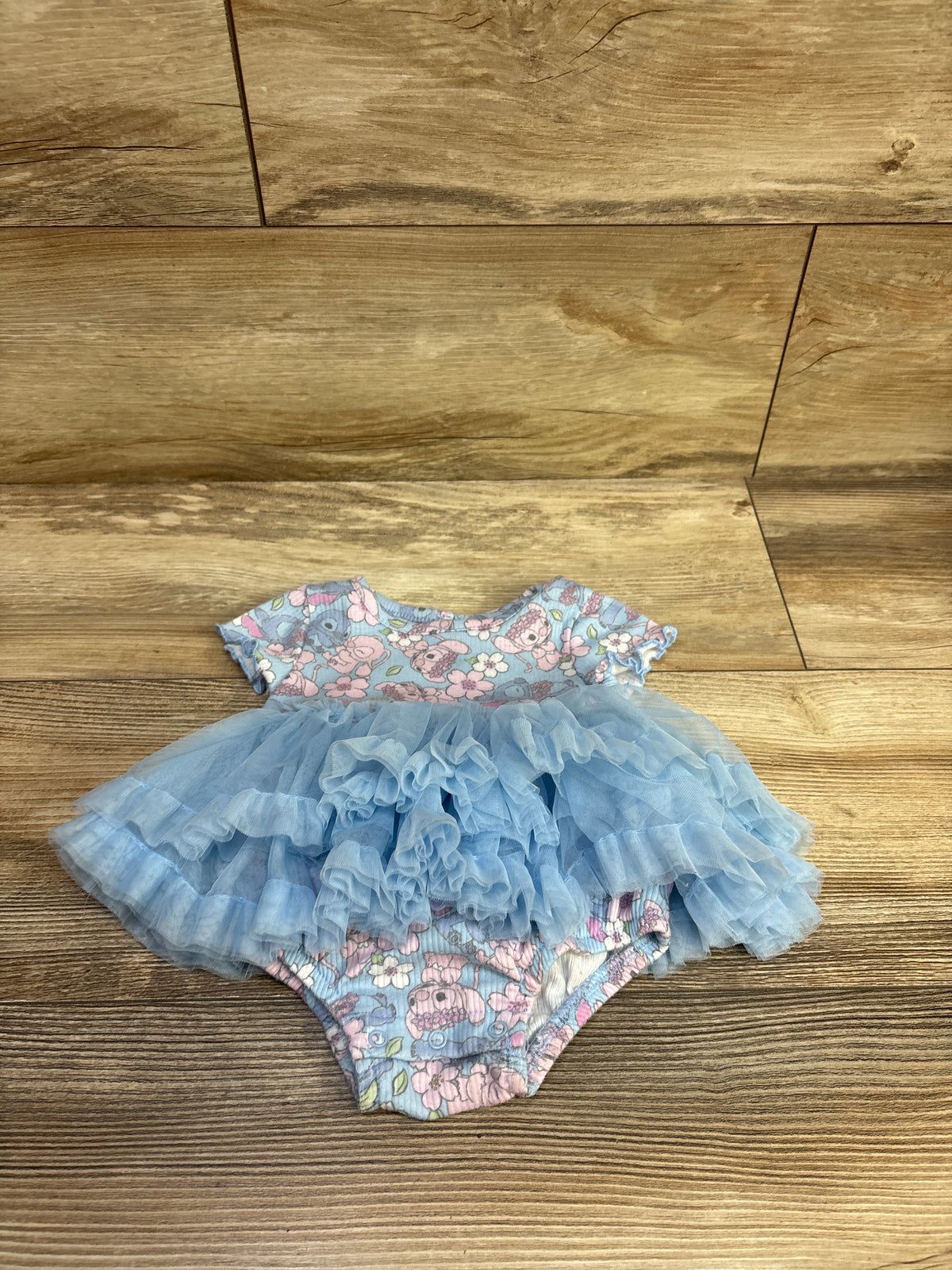 Disney Baby Stitch Tutu Bodysuit Blue sz 0/3m