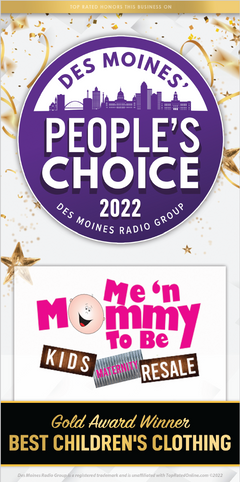 People's Choice Gold Award Winner for Best Children's Clothing Store Award