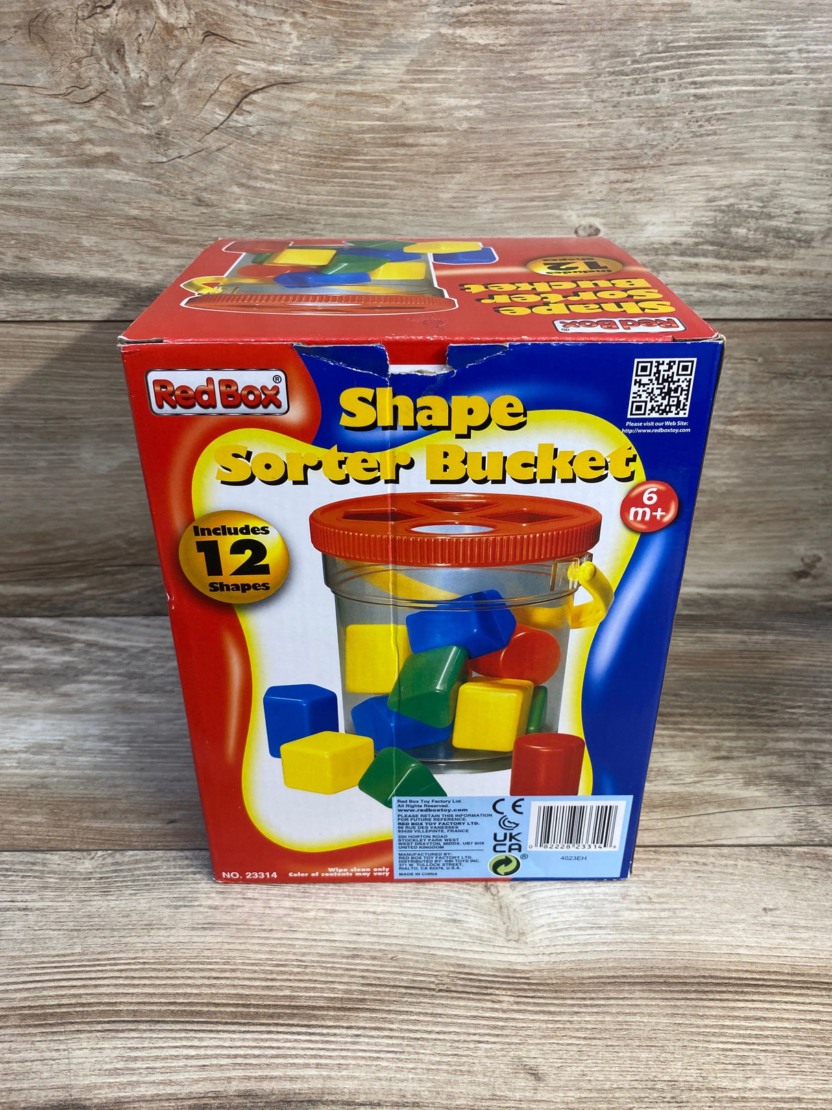 Red Box Shape Sorting Bucket