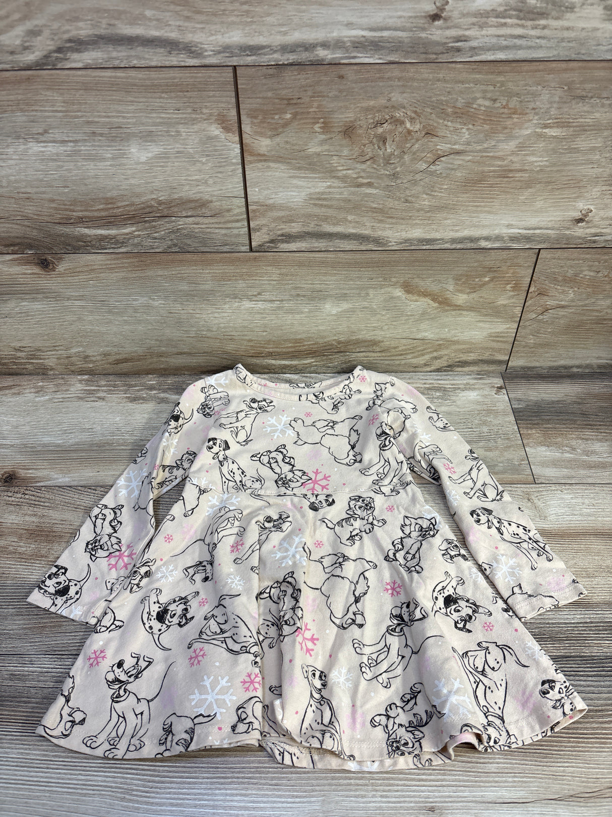Disney Classics Long Sleeve Dress Beige sz 3T