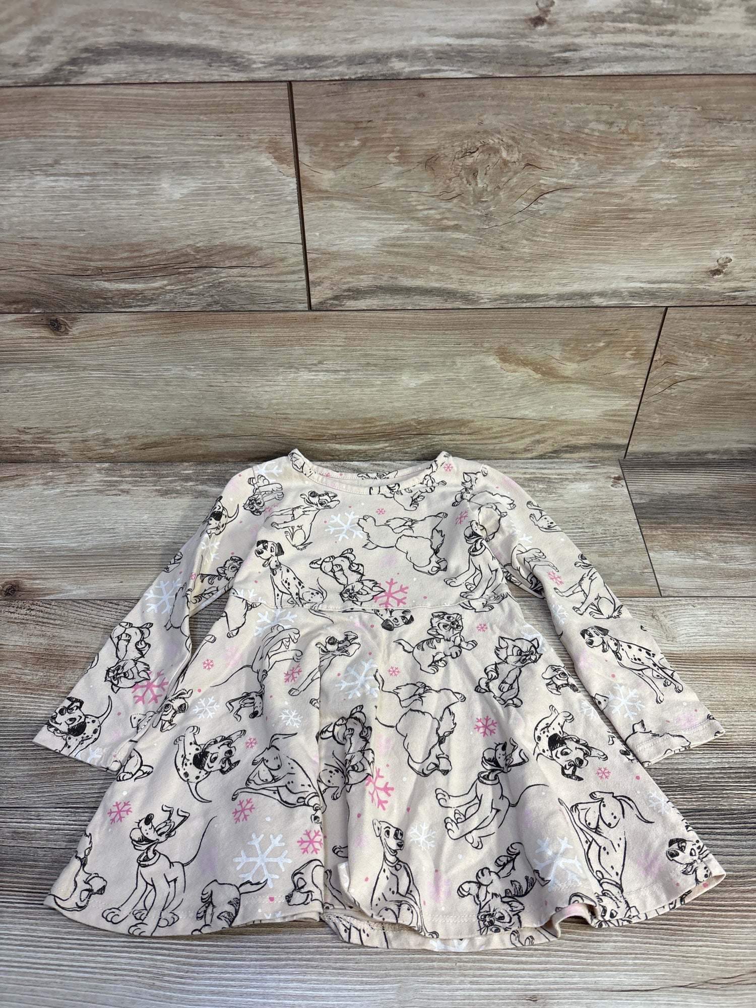 Disney Classics Long Sleeve Dress Beige sz 3T