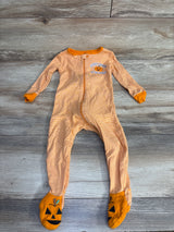 Children's Place Striped Cutest Pumpkin In The Patch Sleeper Orange sz 12-18m