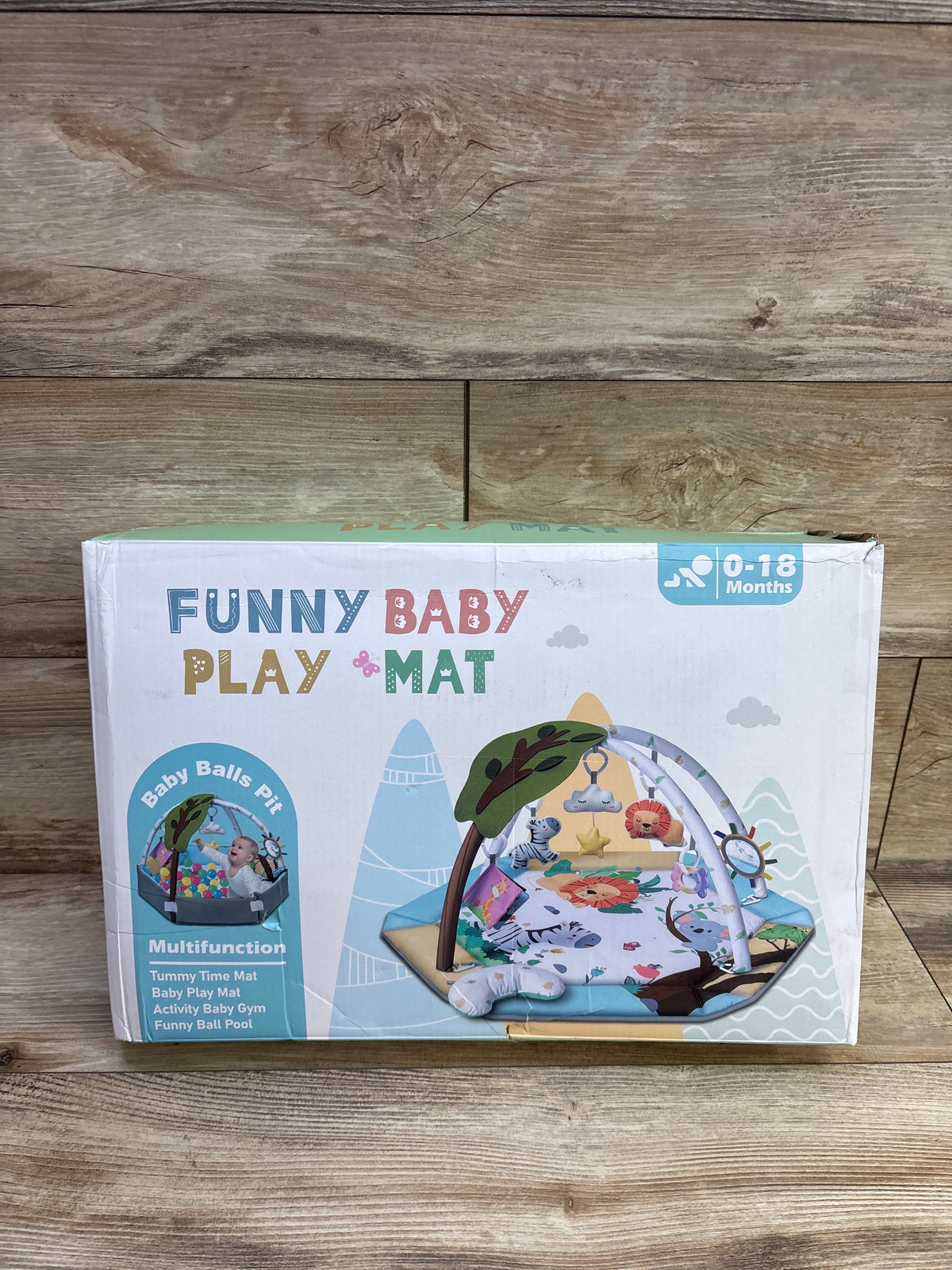 NEW Jyusmile 8-in-1 Tummy Time Mat Baby Play Gym