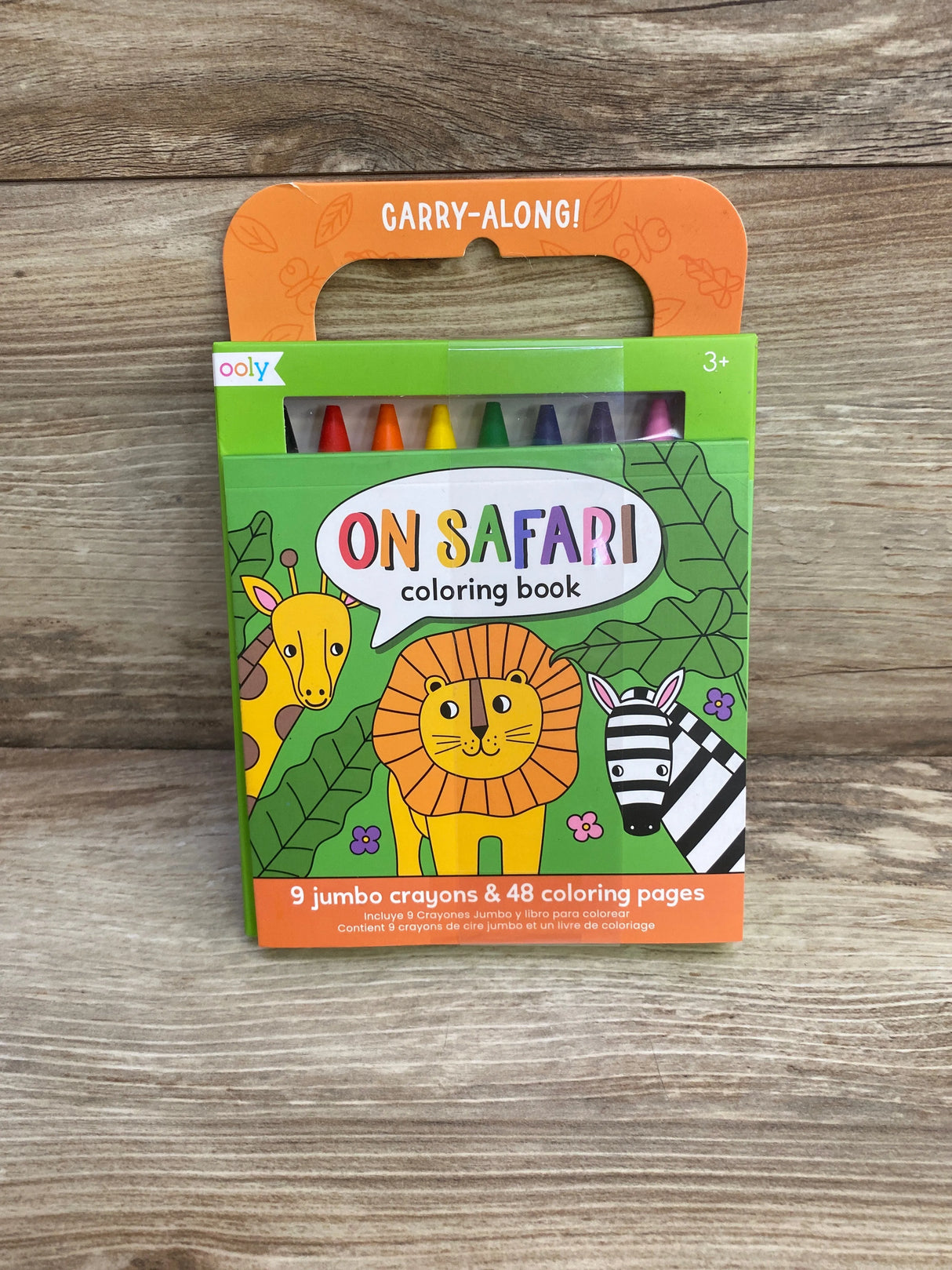 NEW On Safari Carry Along Coloring Book Set