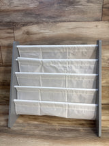 Humble Crew Kids 4-Tier Sling Bookshelf in Grey/White
