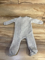 Kyle + Deena Quilted Cutie Sleeper Grey sz 0-3m