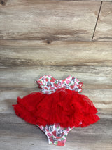 Disney Baby Minnie Mouse Ribbed Tulle Bodysuit Dress White sz 6-9m