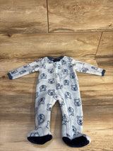 Disney Baby Winnie The Pooh Blanket Sleeper Blue sz 3-6m