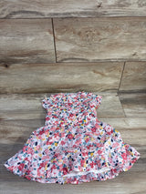 NEW Janie & Jack 2pc Floral Ruffle Trim Dress & Bloomers Pink sz 12-18m