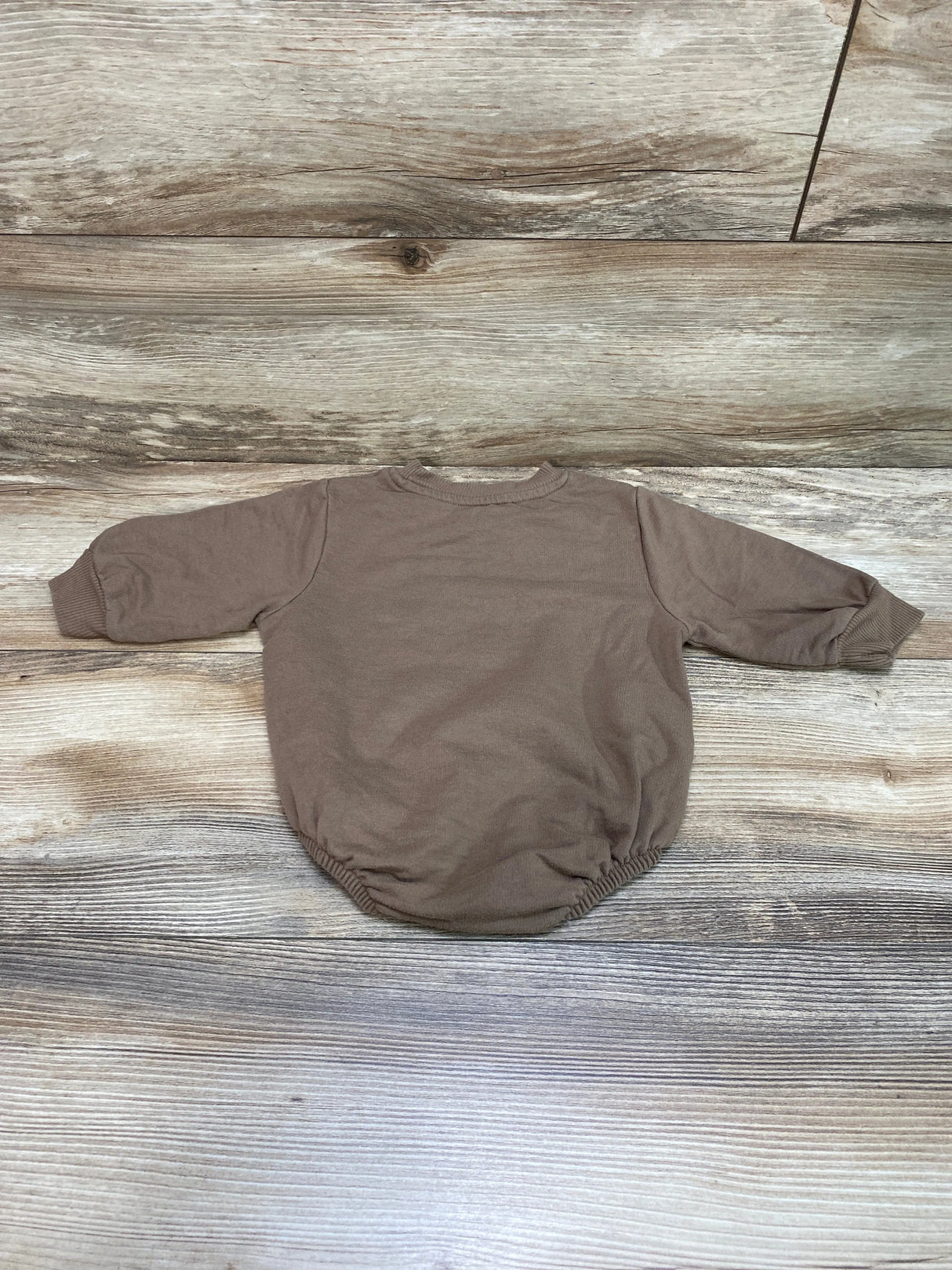 Easy-Peasy Sweatshirt Romper Brown sz 6-9m