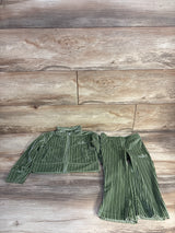 Nike 2pc Cozy Rib Track Suit Set Green sz 2T