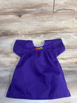 Artesanias Embroidered Mexican Dress Purple sz 6-12m