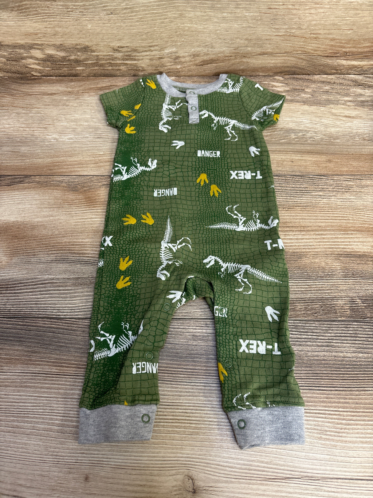 Baby Starters Dinosaur Romper Green sz 6m