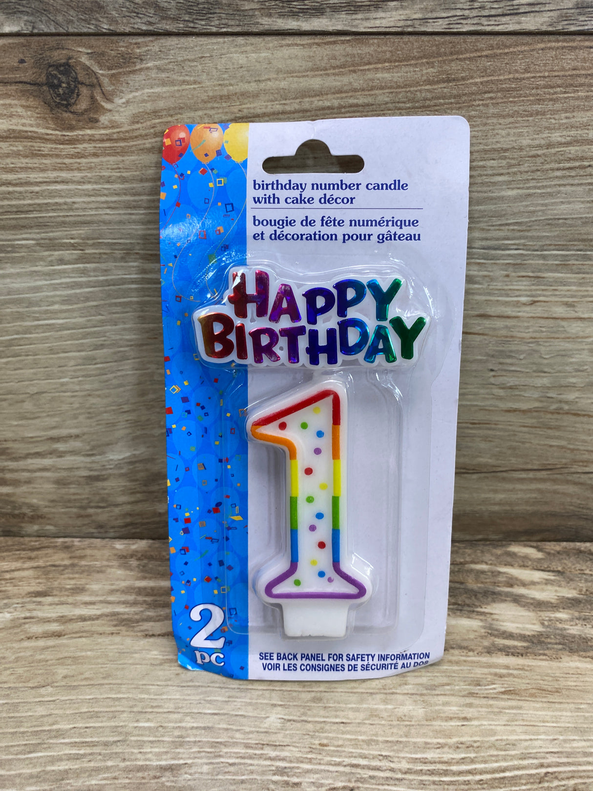 NEW Birthday Number Candle With Cake Decor