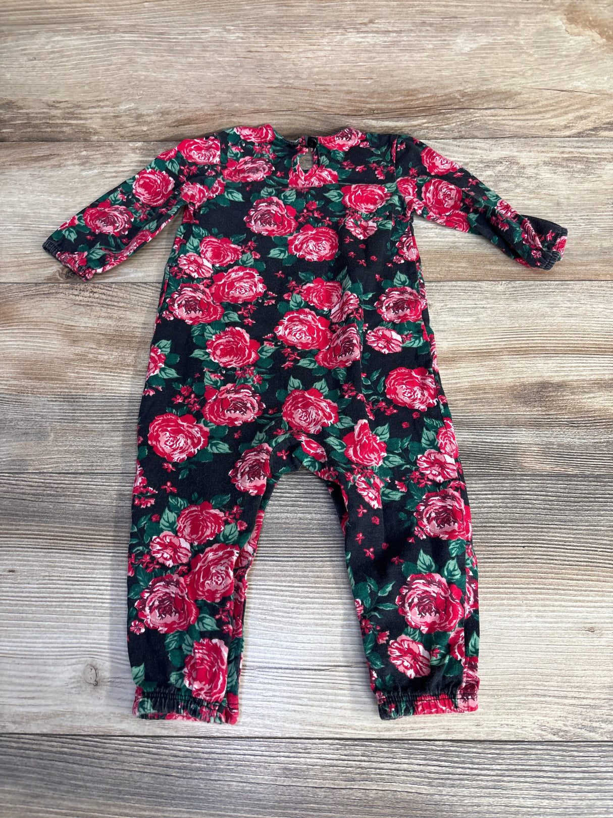 Bundles Floral Coverall Black sz 6-9m - Me n Mommy To Be