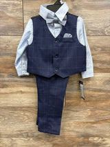 NEW Andrew Fezza 4pc Suit Set Blue sz 2T