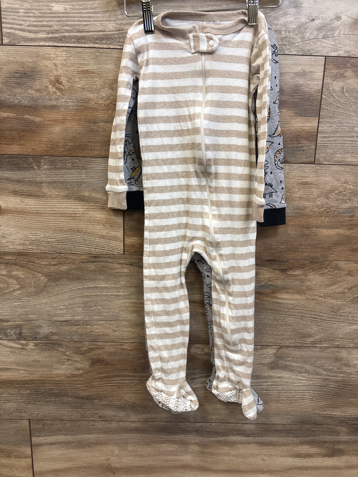 Gerber 2pk Sleep N' Play Sleepers Grey sz 24m