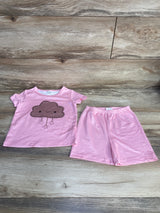 Shein 2pc Pajama Set Pink sz 2-3T