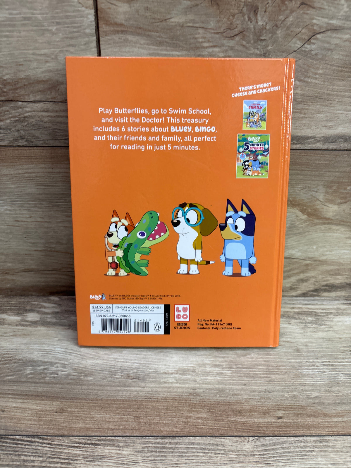 Bluey More 5-Minute Stories Hardcover Book