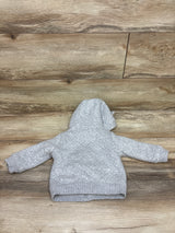 Simple Joys Quilted Sherpa Lined Jacket Grey sz 6-9m