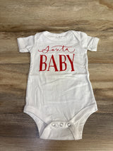 Bella + Canvas Santa Baby Bodysuit White sz 6-12m