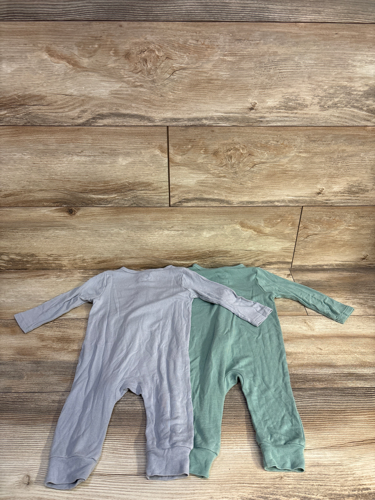 Cloud Island 2pk Soft Modal Footless Sleepers Green sz 6-9m