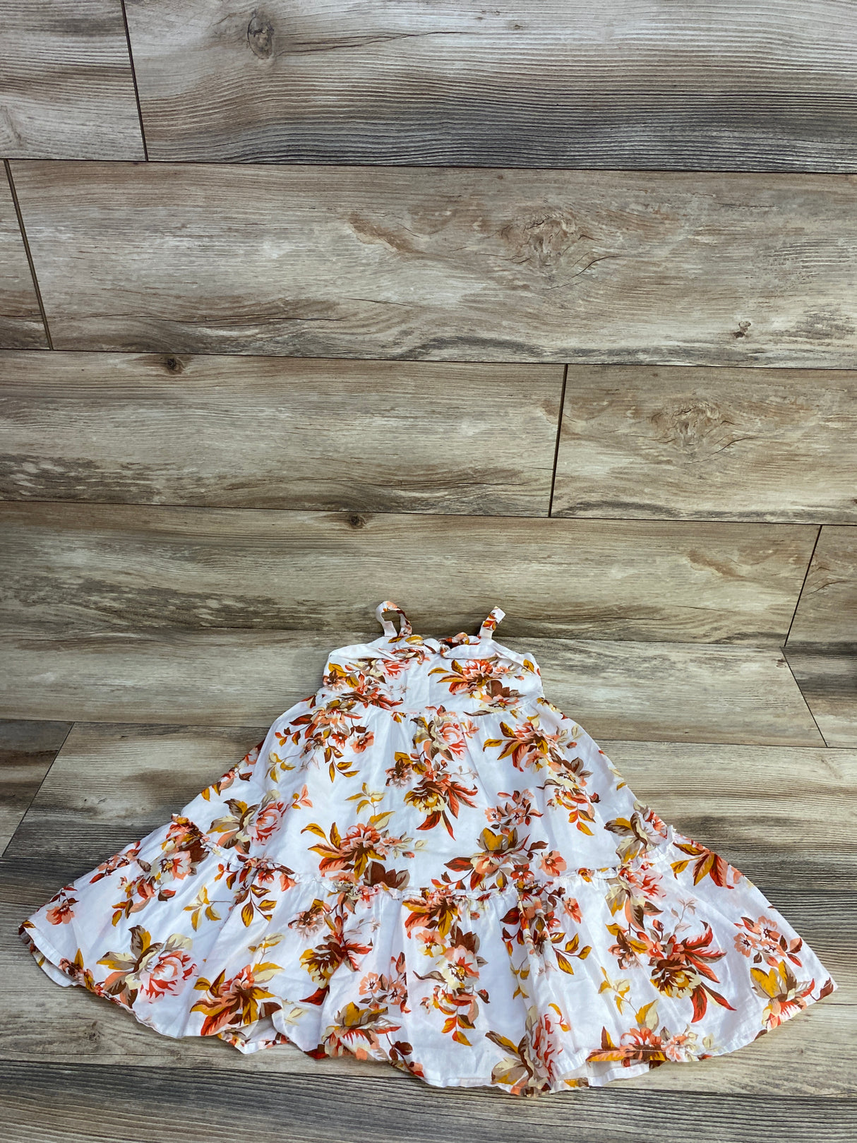 Janie and Jack Floral Maxi Dress White sz 3T