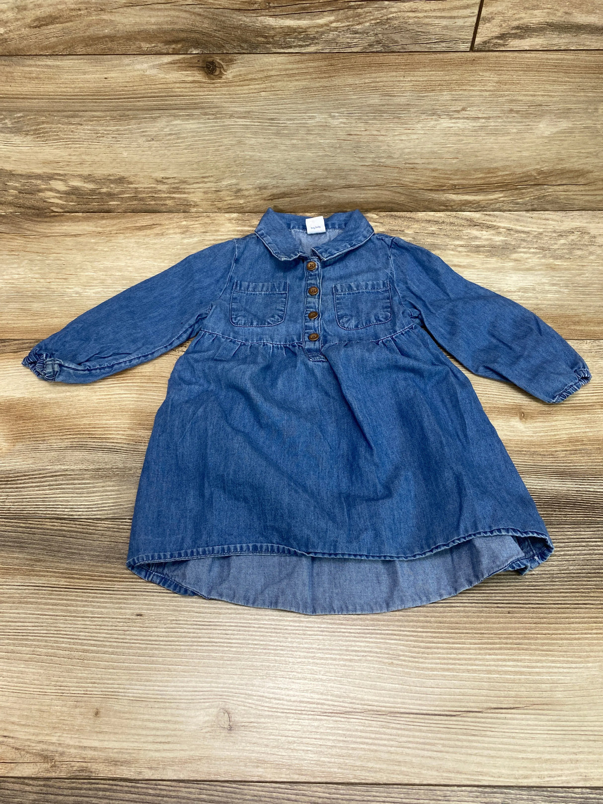 Old Navy Chambray Shirt Dress Blue sz 12-18m