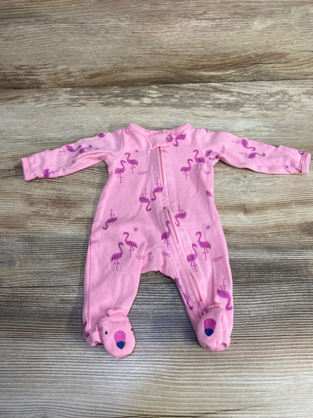 Child Of Mine Flamingo Sleeper Pink sz Preemie