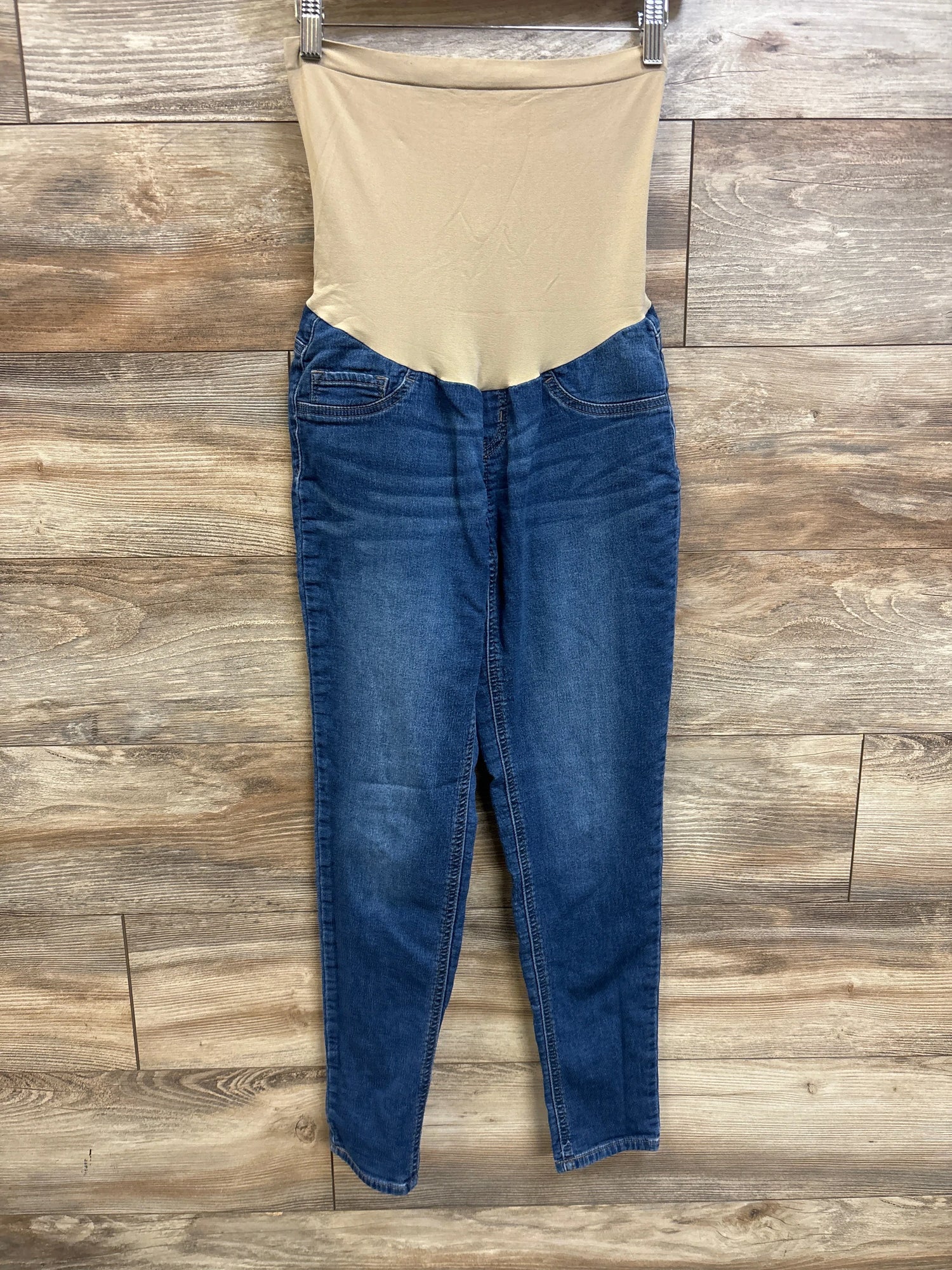 Indigo Blue Maternity Full Panel Jeans Blue sz Medium