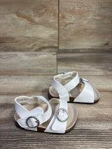 Old Navy Faux-Leather Double-Buckle Sandals White sz 1/2c
