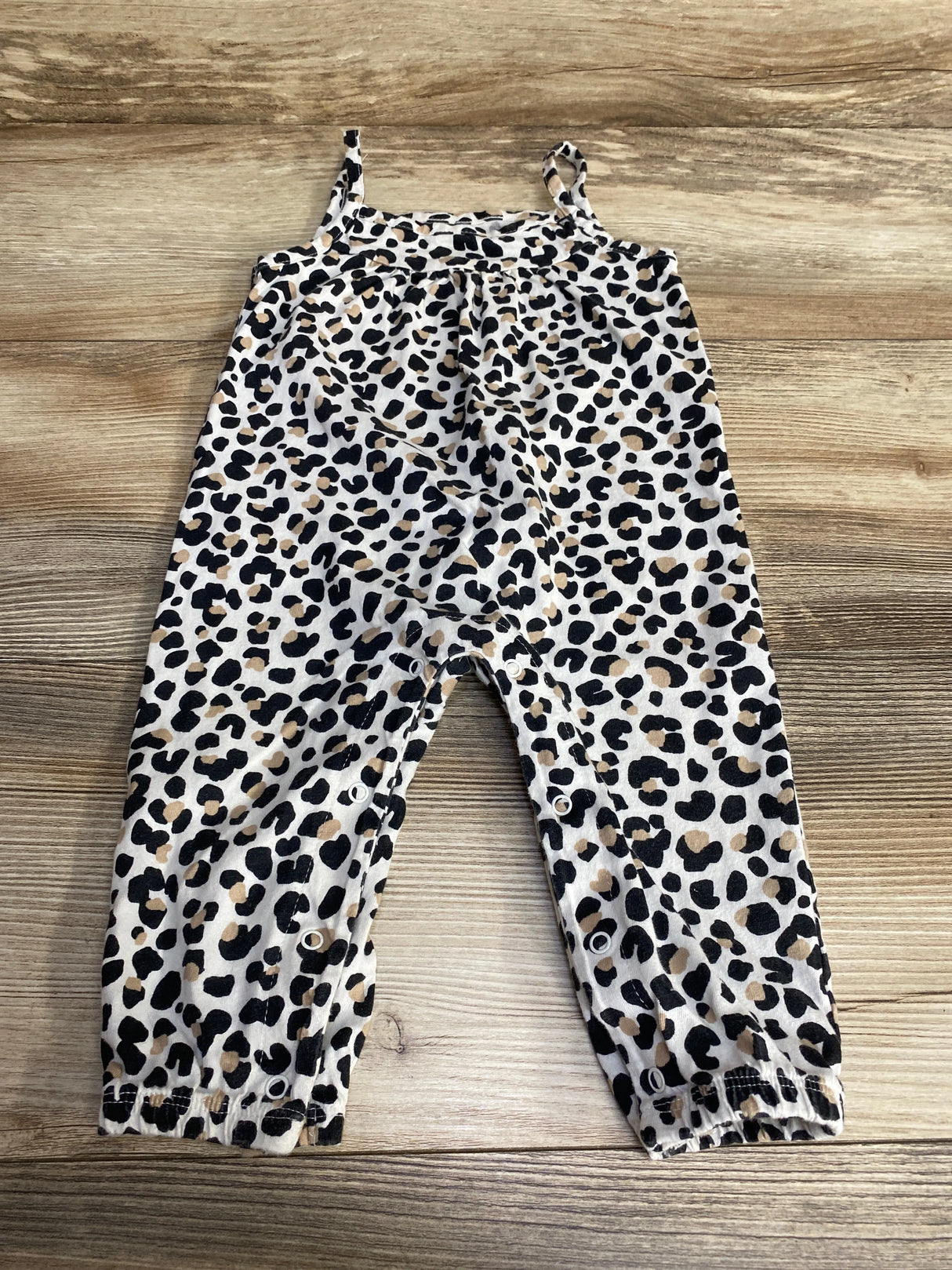 Bundles Leopard Print Sleeveless Romper White sz 6-9m
