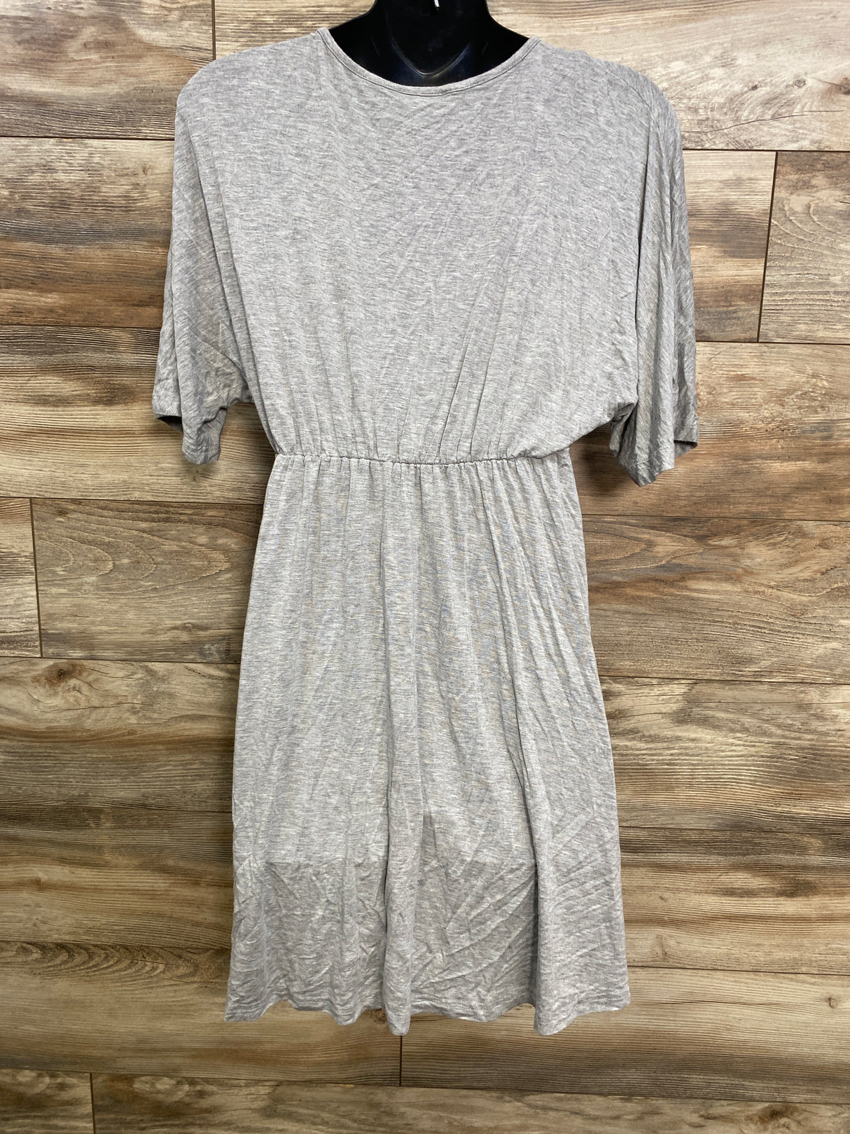 Ekouaer V-Neck Dress Gray sz Small