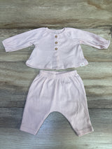 Carter's 2pc Ribbed Long Sleeve Top & Pants Set Pink sz Newborn