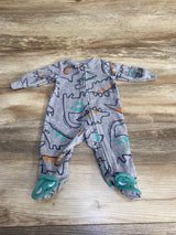 Just One You Dino Blanket Sleeper Gray sz Newborn