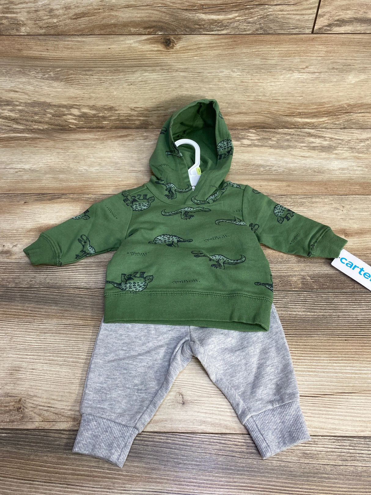 NEW Carter's Dino Hoodie & Joggers Green sz 3m - Me n Mommy To Be