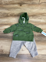 NEW Carter's Dino Hoodie & Joggers Green sz 3m - Me n Mommy To Be