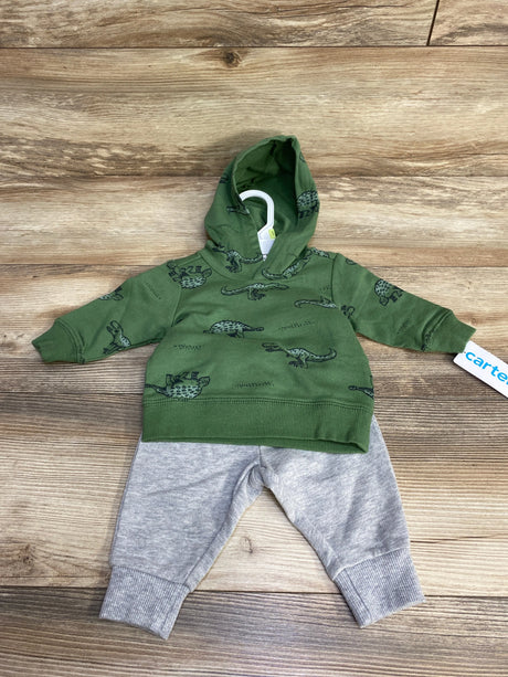 NEW Carter's Dino Hoodie & Joggers Green sz 3m - Me n Mommy To Be