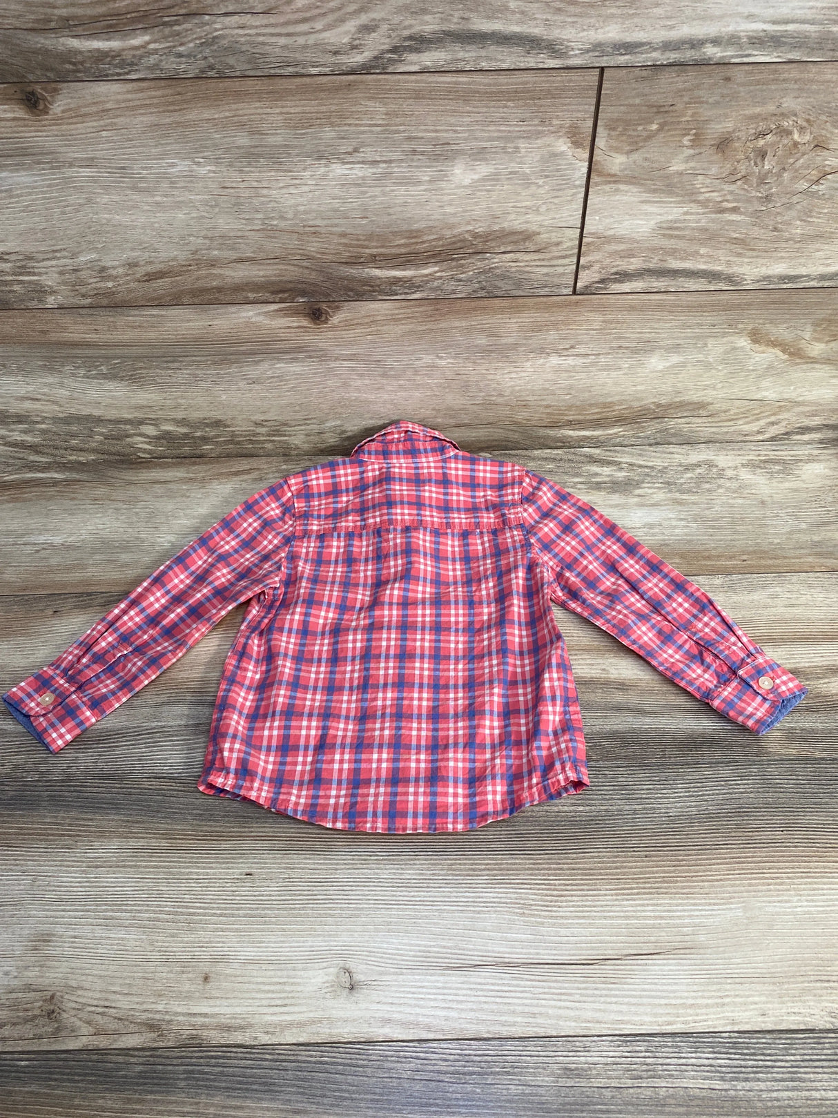 OshKosh Plaid Button-Up Shirt sz 3T