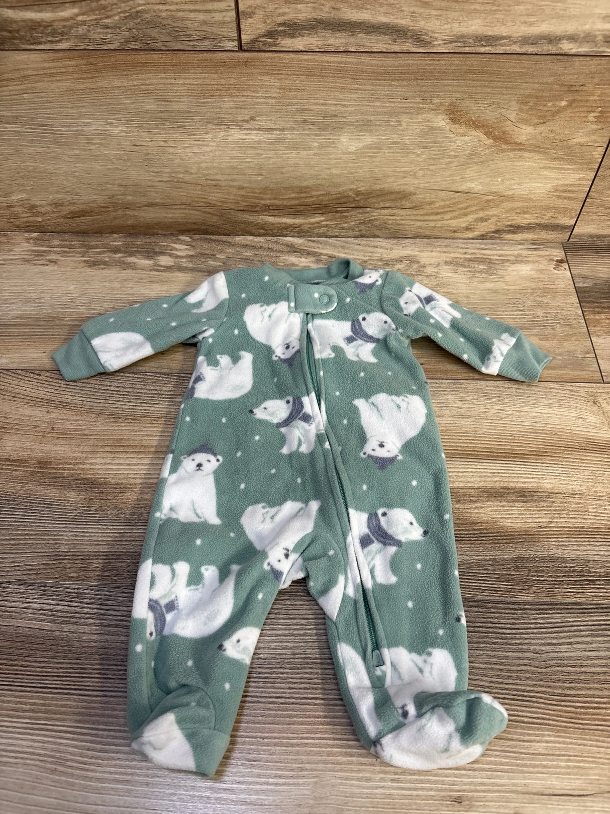 Child Of Mine Blanket Sleeper Green sz Newborn